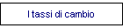 I tassi di cambio